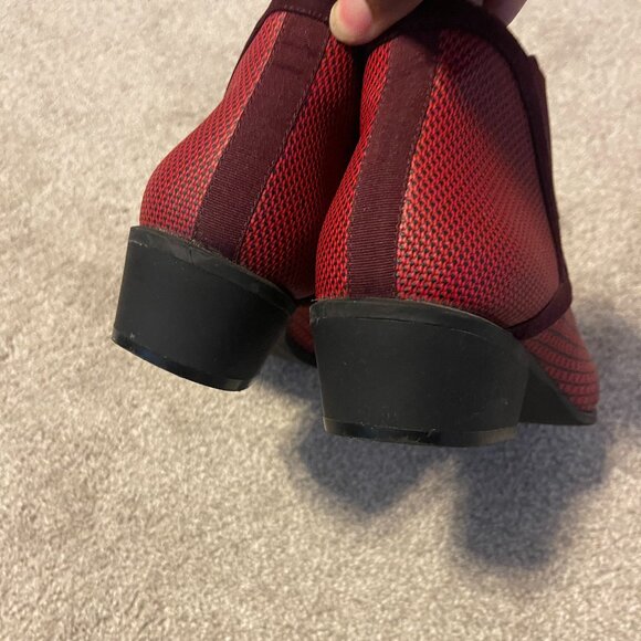 Betabrand Red Western Boots Booties Water Resistent Womens size 7.5 - Picture 9 of 9